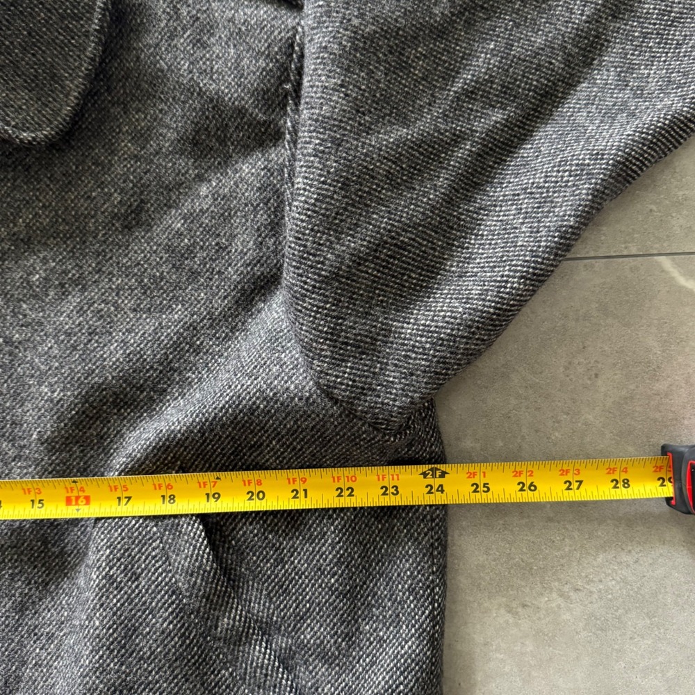 Catalina Varsity Wool Jacket 44 Grey Vintage Salt and Pepper Bomber USA Made - Picture 5 of 6